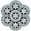 (RETIRED) DANISH Crystallised Floral Openwork Charm