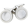 Spartan Stainless Steel MOP Round Cufflinks Spartan Stainless Steel MOP Round Cufflinks