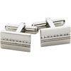 Spartan Stainless Steel Gem Set Rectangular Cufflinks Spartan Stainless Steel Gem Set Rectangular Cufflinks